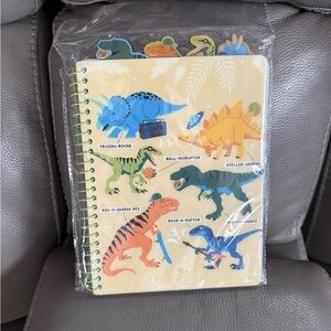 Pulsar Cream and Green Tabbed Notebook